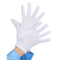 Nylonové antistatické rukavice - Prúžkované, biele