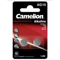 Camelion knoflíková alkalická batéria LR54 (AG10, LR1130, 389, 189, GP89A, SR54) - 2 kusy; 1,5V