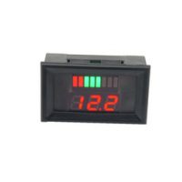 LED voltmeter ukazovateľ kapacity batérie pre olovené akumulátory - 12V
