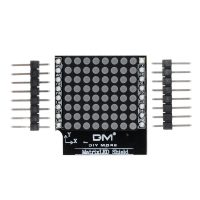 Štítová LED matica s 8 úrovňami nastaviteľnej intenzity pre D1 mini - 8 x 8, V1,0