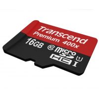 Transcend Micro SDHC Premium 400x - 16GB 60MB/s UHS-I