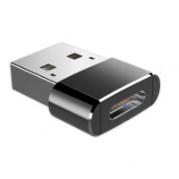 Redukcia USB 2.0 (M) na USB-C (F) OTG - Čierna