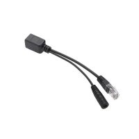 PoE pasívny rozdeľovač RJ45 48V DC súosý konektor - samica
