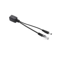 PoE pasívny rozdeľovač RJ45 48V DC súosý konektor - samec