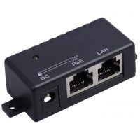 PoE pasívny injektor RJ45 - strieborný