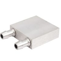 Vodný chladiaci blok (water cooling plate) – 40 × 40 × 12 mm