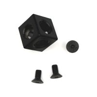 Kocka pre hliníkové profily 30x30 - rohový pravouhlý spoj