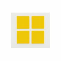 Zlatý kaptonový štvorček 16x16 mm - 100 kusov