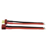 Sada T-Dean konektorov s vodičmi, samec a samica - 2pin, 10cm, 14AWG