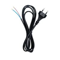 Sieťový kábel 230VAC - 1,8m, EU 2PIN, drôtové vývody