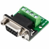 D-Sub DB9 samica RS485 adaptér na svorkovnici - s maticami