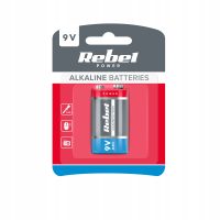 Batéria 9V alkalická – 6LR61, Rebel, Nenabíjacia