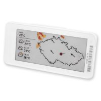 Drátek E-Ink displej 2,9" BLE - 4 farebný BWRY pre HomeAssistant
