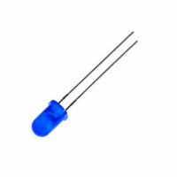 LED dióda modrá 5 mm – Blikajúca, difúzna