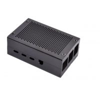 Hliníková krabička pre Raspberry Pi 4B - Čierna