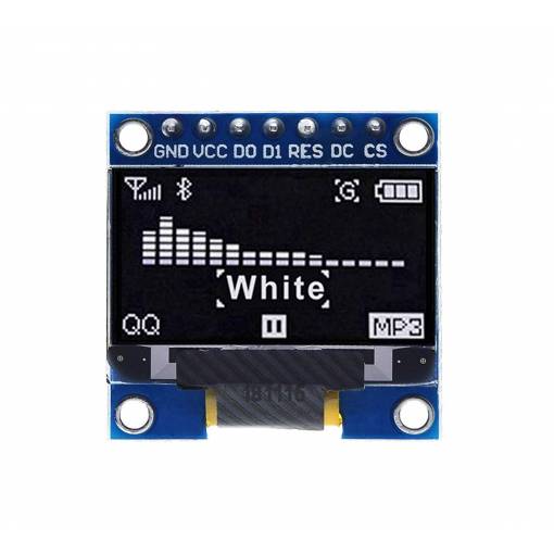 Foto - OLED displej 0,96" SPI - Biely, 7pin