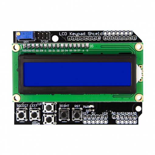Foto - LCD shield pre Arduino UNO - Modré podsvietenie