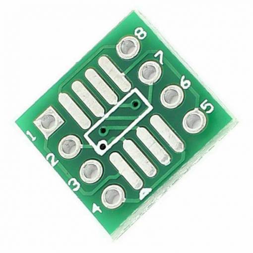 Foto - DPS adaptér SOP8 SO8 SOIC8 na DIP8