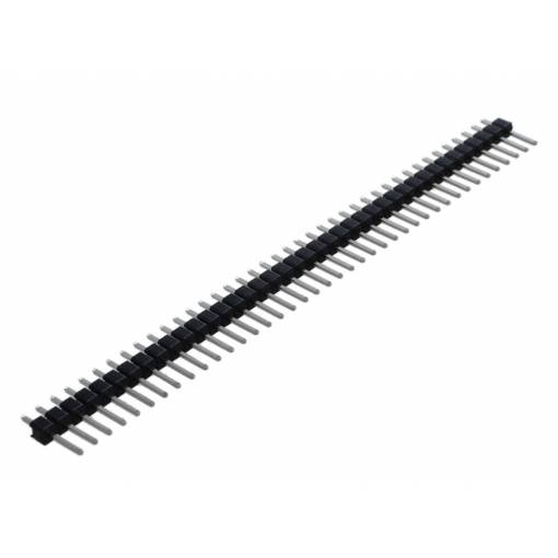 Foto - DuPont rovná kolíková lišta - 40Pin, samec čierna