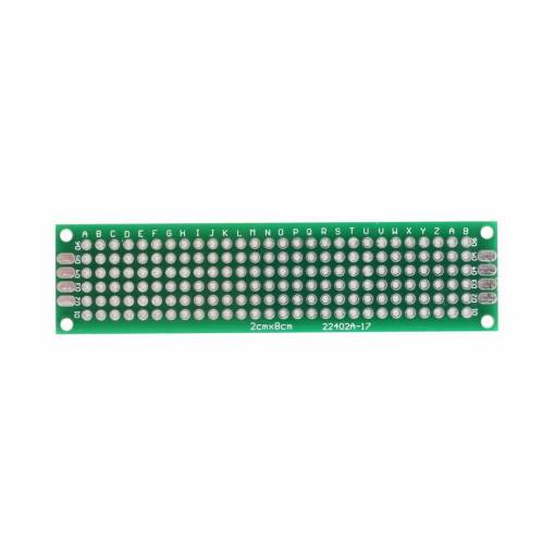 Foto - Univerzálny plošný spoj - 20 x 80 mm, prototyp DPS PCB FR4