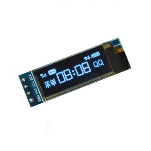 Foto - IIC I2C OLED displej pre IOT Arduino Raspbery 0.91 "- Modrý, 128 x 32 3,3 V 5V
