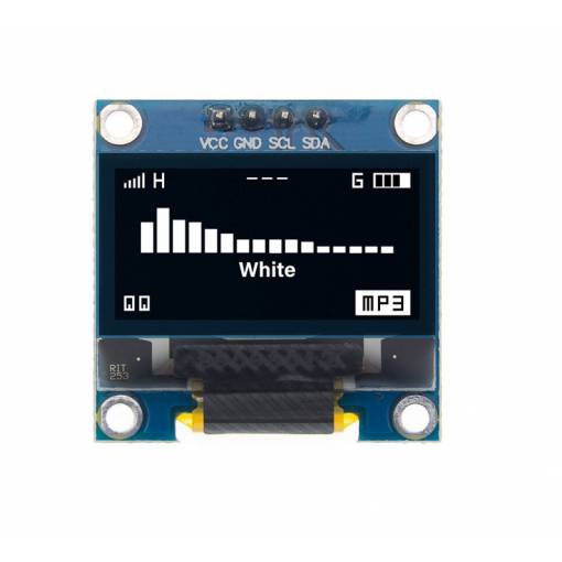 Foto - IIC I2C OLED displej 0,96" - Biely, 128 x 64