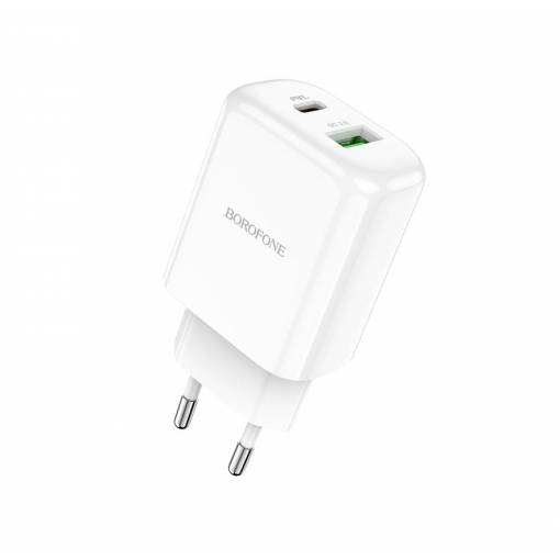 Foto - Napájací adaptér USB-A a USB-C Borofone - 20W