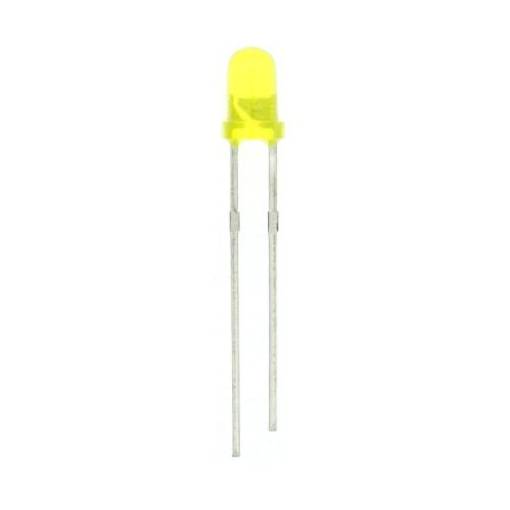 Foto - LED dióda - Žltá, 3 mm