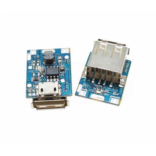 Foto - Step-up napájací modul 5V + nabíjačka Li-Ion batérií