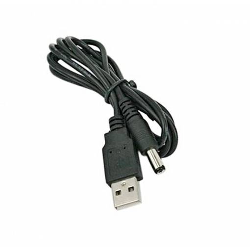 Foto - Napájacia redukcia s káblom USB A (M) - DC 5,5/2,1 (M), 80 cm