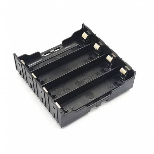 Foto - Batériový box na štyri batérie 18650 DPS DIL - 1 kus
