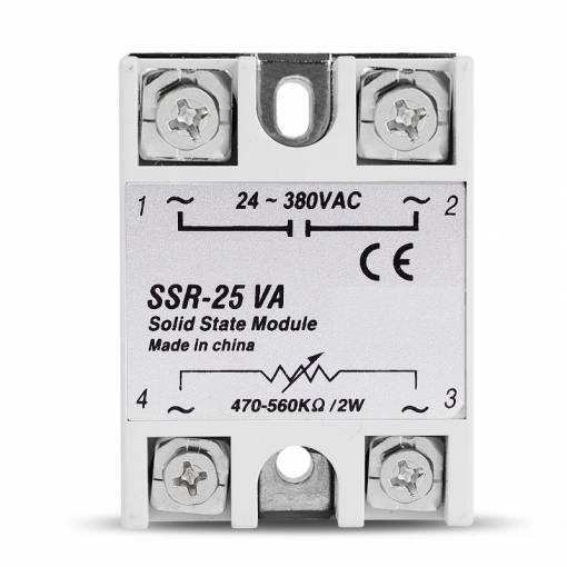 Foto - Relé SSR Solid State SSR-25VA 380V