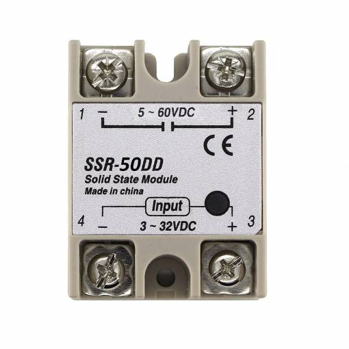 Foto - Relé SSR Solid State SSR-60DD 60VDC