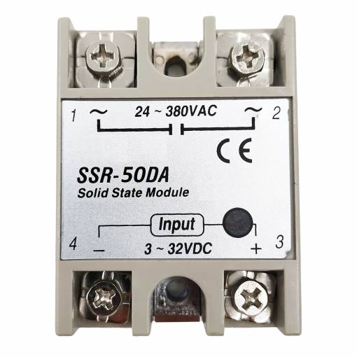 Foto - Relé SSR Solid State SSR-50DA 380V