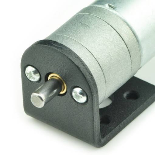 Foto - L-držiak pre 25mm DC motor s prevodovkou (25GA-370) - hliníkový, hrúbka 3 mm