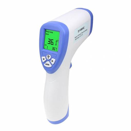 Foto - Bezkontaktný zdravotný infračervený teplomer s LCD displejom - 32°C ~ 43°C