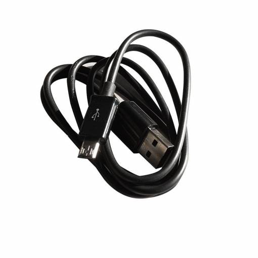 Foto - Micro USB dátový kábel pre mobilné zariadenia - Čierny, 1 meter