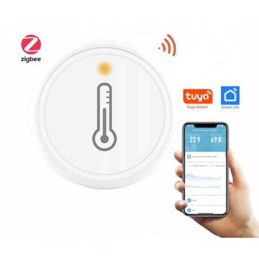 Foto - Senzor Teploty a Vlhkosti ZigBee 3.0 ZC-W1