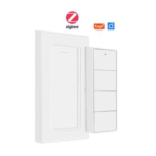 Foto - Inteligentné 4 kanálové tlačidlo ZEMISMART ZigBee Bezdrôtové
