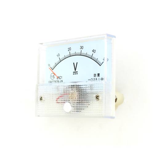 Foto - Panelový ručičkový voltmeter 85C1 - 0 až 50V DC