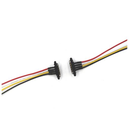 Foto - Kábel s magnetickými konektormi do panelu - sada samec/samica 24AWG, 4pin