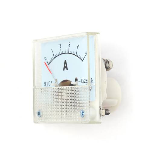 Foto - Panelový ručičkový ampérmeter 91C4 - 0 až 5A DC