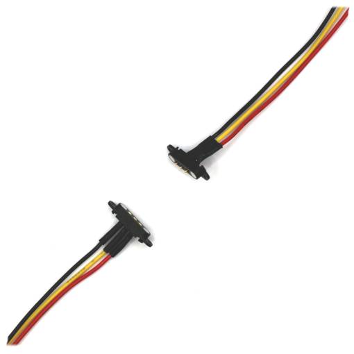 Foto - Kábel s magnetickými konektormi do panelu - sada samec/samica 24AWG, 3pin