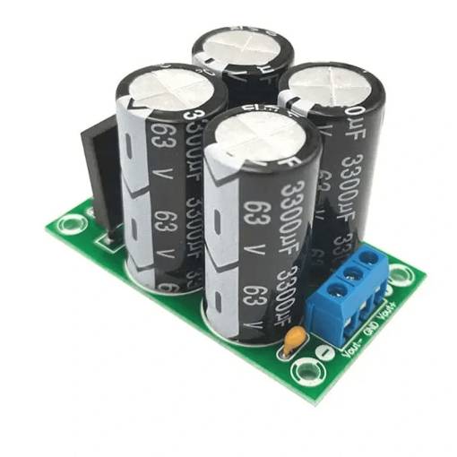 Foto - Modul symetrického zdroja 2x 50V DC, 15A - Mústek a kondenzátorový filter 6600uF