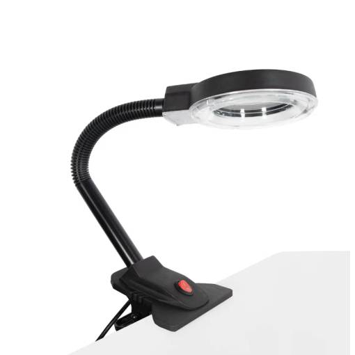 Foto - Lampa s lupou 90 mm 3D - 10D s ohybným ramenom