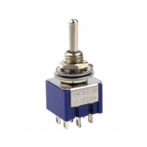 Foto - Páčkový prepínač s aretáciou 2xON/OFF/ON 6A 125VAC