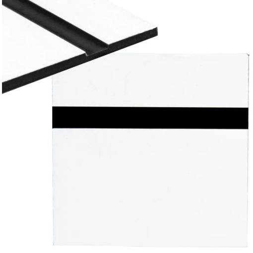 Foto - Gravírovací laminát 600 x 300 x 1,3 mm - Bílý, černý