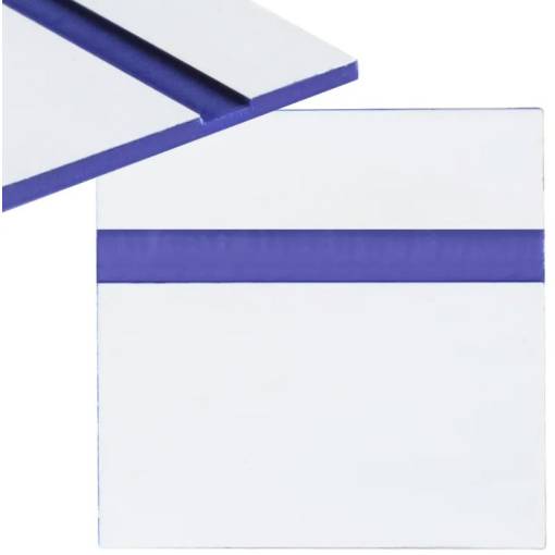 Foto - Gravírovací laminát 600 x 300 x 1,3 mm - Bílý, modrý