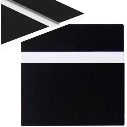 Foto - Gravírovací laminát 600 x 300 x 1,3 mm - Černý, bílý