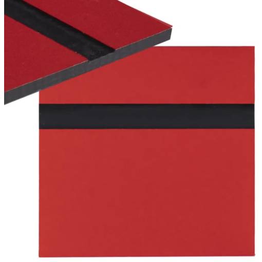Foto - Gravírovací laminát 600 x 300 x 1,3 mm - Červený, černý